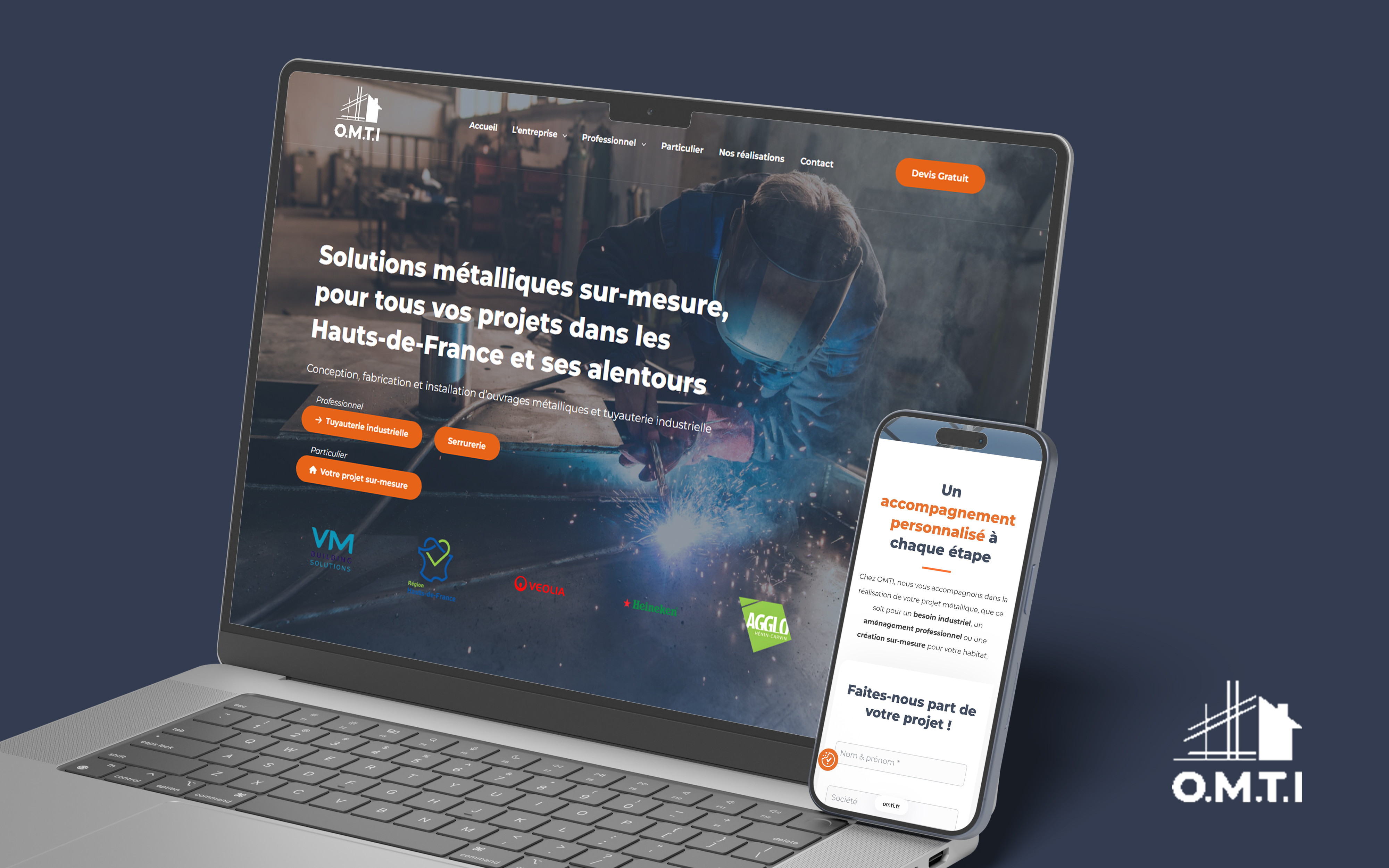 Création site web pour chaudronnerie industrielle Hauts-de-France – Comberry