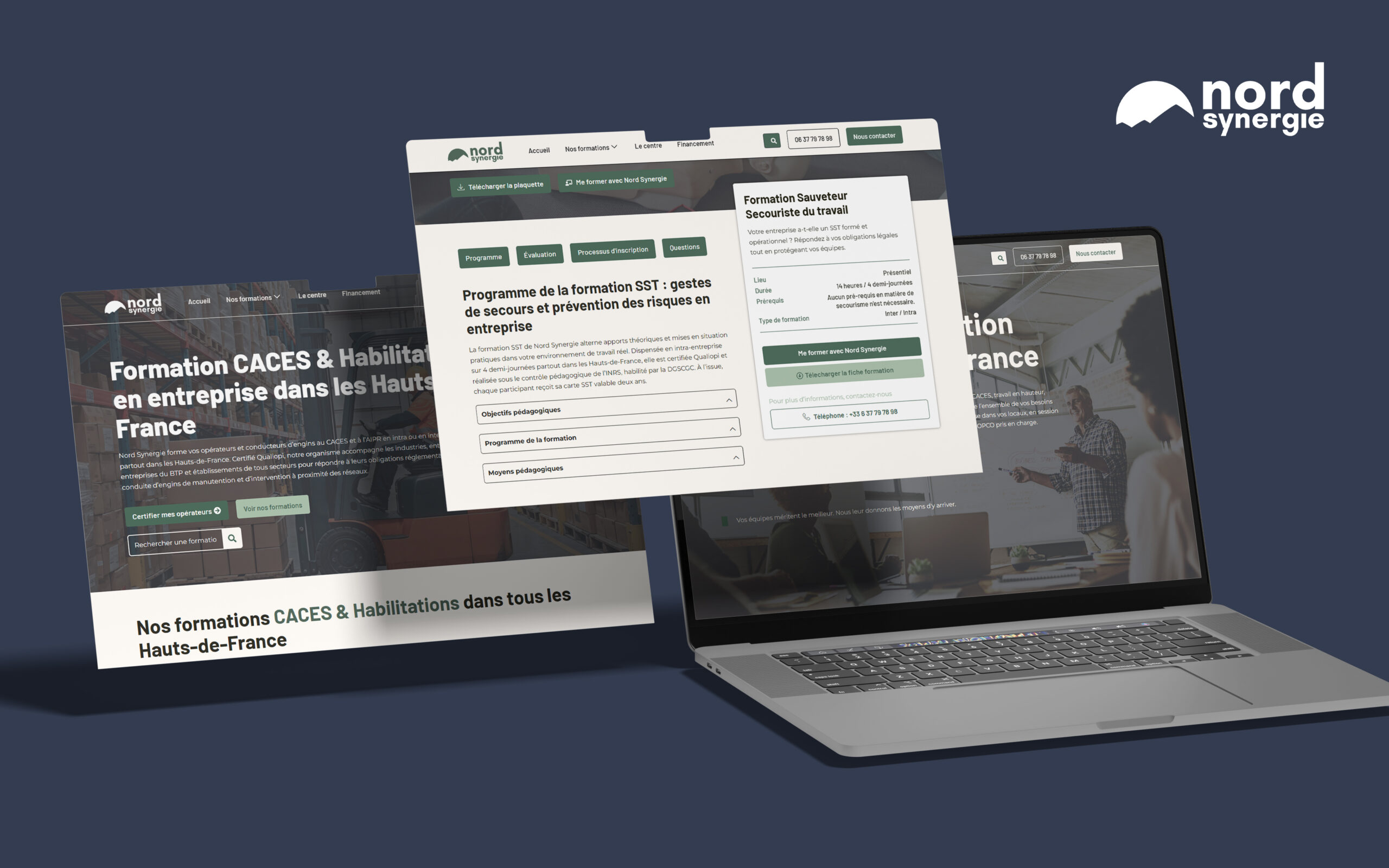 Refonte site web et SEO pour NORD Synergie, organisme de formation Hauts-de-France – Comberry