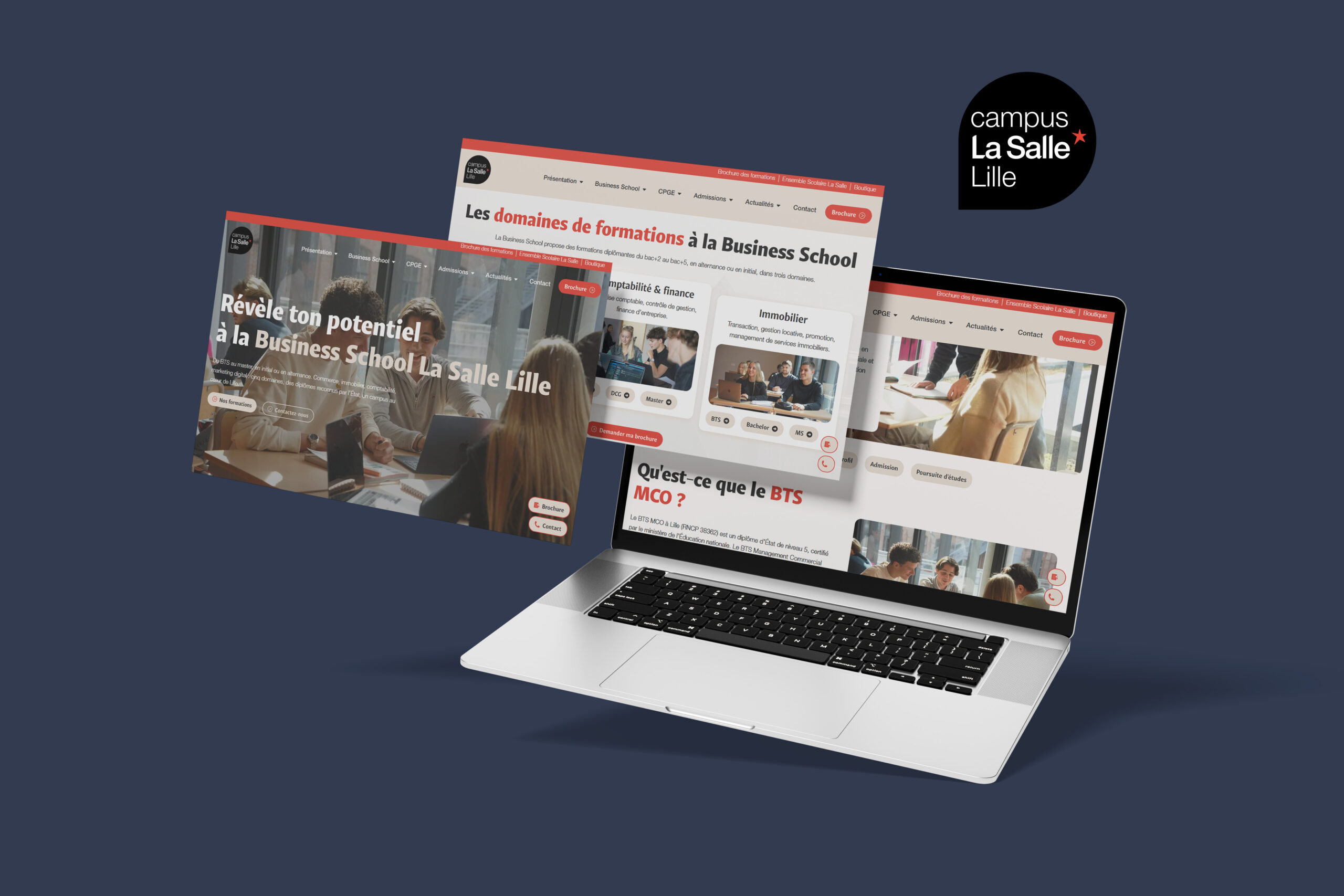 Refonte du site internet du Campus La Salle Lille par Comberry - Business School et CPGE
