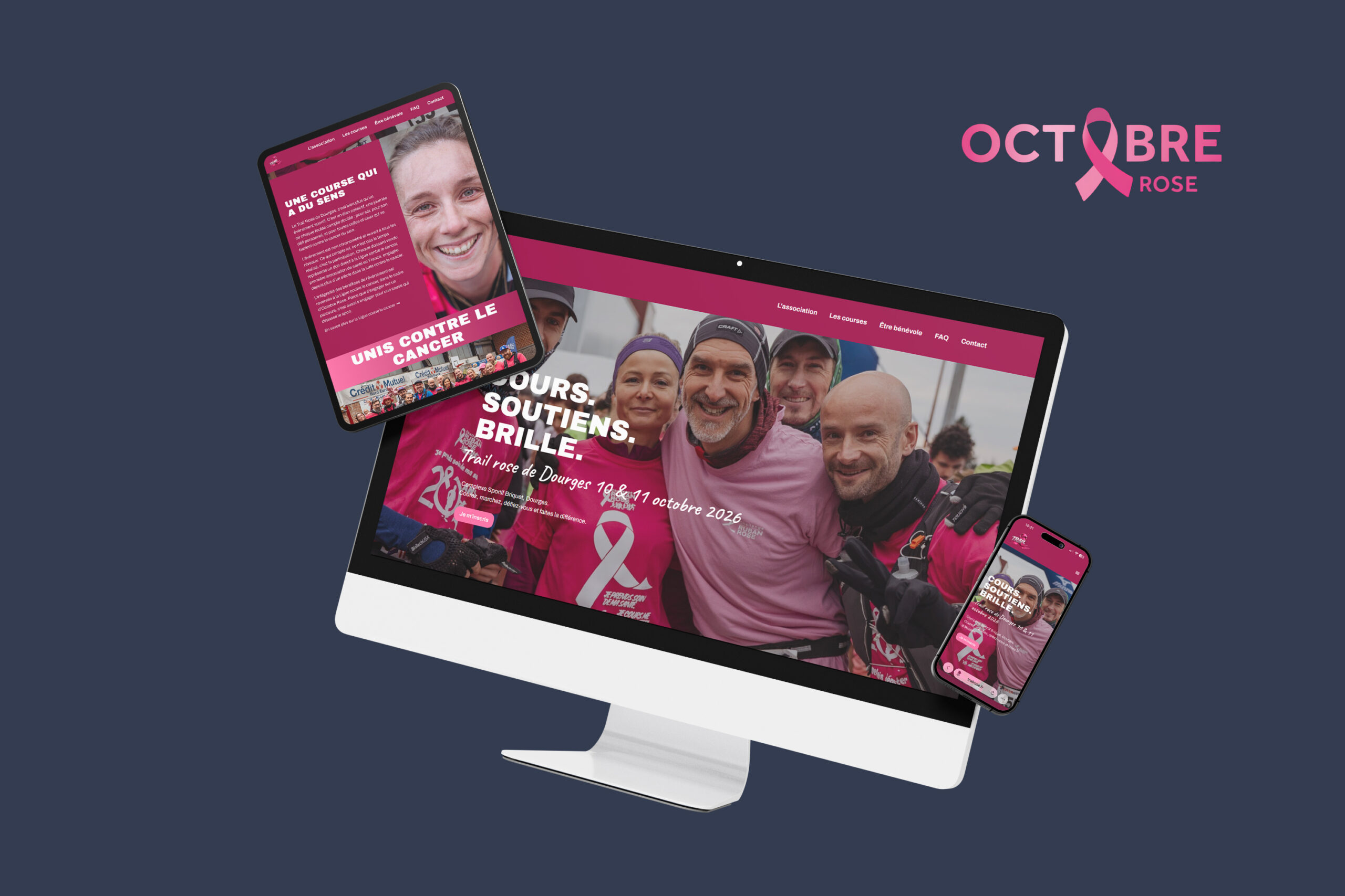 Création de site internet pour un événement sportif, trail running course à pied